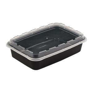 Контейнер пластиковый 830мл PP 20,7x14,0х4,0см прямоугольный с крышкой арт 1261Ч