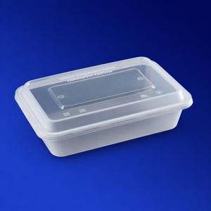 Контейнер пластиковый    500мл PP прозрачный 17,3х12,1х3,7см 50шт/уп  с крышкой