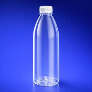 Бутылка 1000мл PET  прозрачная с крышкой диаметр горловины 3,8см h26,8см диаметр дна 7,0см