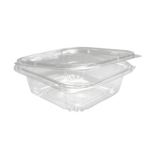 Контейнер пластиковый    750мл PET прозрачный 17,0х16,5х5,5см с нераздельной крышкой 375 шт/кор РКСП-750