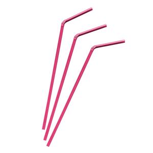 Трубочка d0,5x22см красная 500шт/уп с гофрой