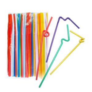 Трубочка творческая d0,6x24см разноцвет 100шт/уп