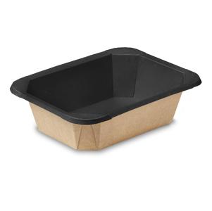 OSQ OCTOBOX 500 BW 18,7х14,0х4,5см 500мл черное дно (крышка отдельно)