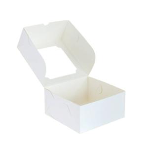 Упаковка для зефира и десертов Marshmallow 18,0x18,0x7,0см белая с окном 50шт/уп 150шт/кор