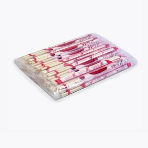 Палочки бамбуковые 20см 100пар/уп с зубочисткой ПП инд упаковка