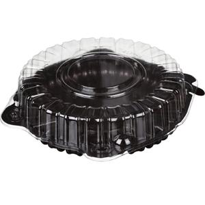 Крышка к упаковке для торта d21,9х3,5см внутр 2000мл БОПС прозрачная 200 шт/кор Т-207/1КН