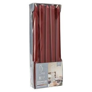 Свеча Античная  d2х25см бордовая 10шт/уп