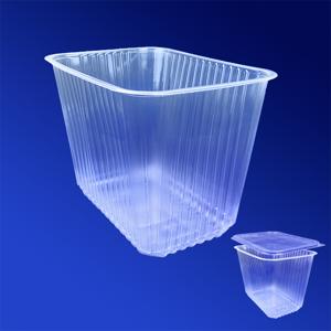 Контейнер пластиковый 2000мл PP прозрачный 18,6х13,2х12 8см 100шт/уп