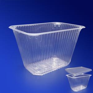 Контейнер пластиковый 1500мл PP прозрачный 18,6х13,2х9,5см 100шт/уп