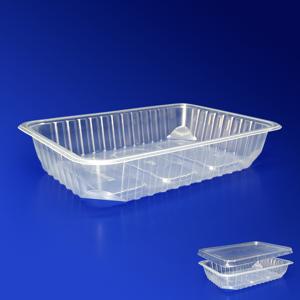 Контейнер пластиковый    500мл PP прозрачный 18х13х3,5см 100шт/уп