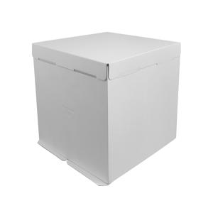 Коробка для торта белая 30,0х30,0х30,0см купить в Алматы оптом