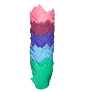 Форма д/выпеч Тюльпан d5,0х9,0см микс-2 5 цветов 250шт/уп 58гр 250шт/уп