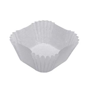 Тарталетка бумажная  6,0х6,0х3,5см квадрат белая 1000шт/уп 40гр