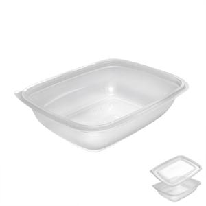Контейнер ланч-бокс 1С прозрачный 750мл 20х16х5,0см 50шт/уп