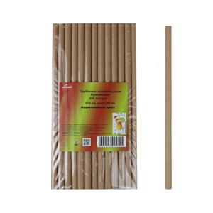 Трубочка d1,0x25,0см бумажная 25шт/уп крафт