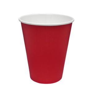 Стакан бумажный 165мл для горячих напитков красный 50 шт/уп
