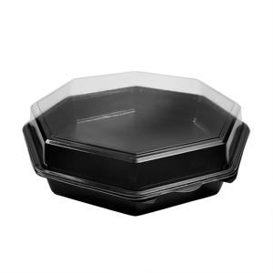 Блюдо воcьмиугольное PET черное 305х305х40 мм