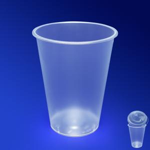 Стакан пластиковый PP 375мл прозрачный/глянцевый d9см h11,2см 25 шт/уп