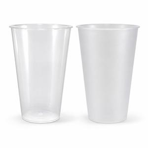 Стакан пластиковый PP 500мл Bubble Cup прозрачный/матовый d9см h13,5см 20 шт/уп купить в Алматы оптом