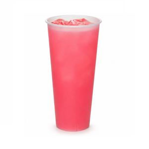Стакан пластиковый PP 650мл Bubble Cup прозрачный/матовый d9см h17,9см 10 шт/уп купить в Алматы оптом