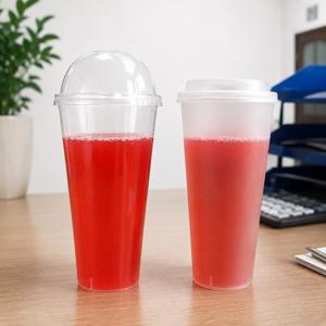 Стакан пластиковый PP 650мл Bubble Cup прозрачный/глянцевый d9см h17,9см 10шт/уп купить в Алматы оптом
