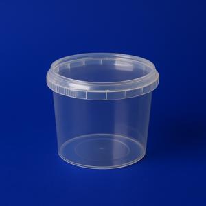 Банка  365мл РР прозрачная d9,5х4,6см с крышкой