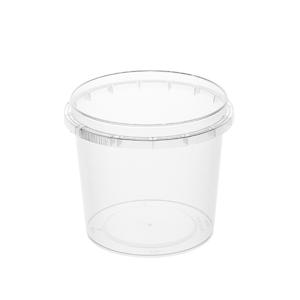 Банка  365мл РР прозрачная d9,5х4,6см с крышкой