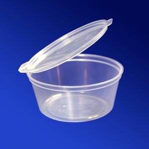 Соусничка  80мл круглая d6,7х4,8см с крышкой PP  80 шт/уп