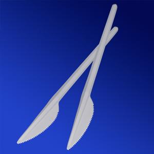 Нож  белый  16,5см пластиковый 100 шт/уп