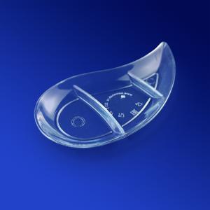 Мини-сервиз блюдце Запятая PS 12,0х6,0х1,0см 30мл 50шт/уп