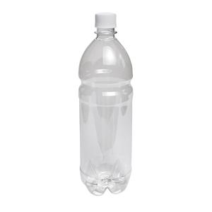 Бутылка 1000мл PET  прозрачная с крышкой диаметр горловины 2,8см h26,8см диаметр дна 7,0см
