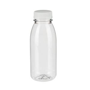 Бутылка  300мл PET круглая прозрачная с крышкой большое горлышко