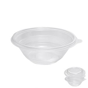 Тарелка одноразовая глубокая PP d14см 350мл прозрачная  540шт/уп ПР-МС-350