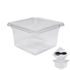 Стакан-контейнер пластиковый 150мл РЕТ прозрачный внеш 8,0х8,0х4,5см под запай без крышки 360 шт/кор ПР-СТ-80х45 ПЭТ