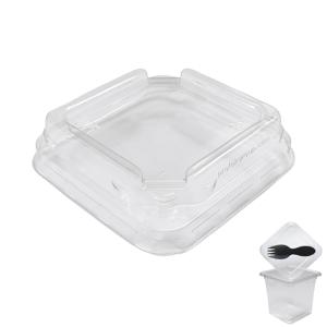 Крышка пластиковая РЕТ прозрачная внутр 8,0х8,0см к стакану-контейнеру 720 шт/кор ПР-СТ-80 Кр У ПЭТ