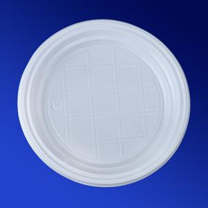 Тарелка одноразовая d16,5см PS 100шт/уп белая