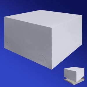 Крышка к упаковке для торта 30х30х20см бел 100шт/уп