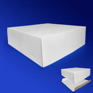 Крышка к упаковке для торта 40х40х15см бел 100шт/уп