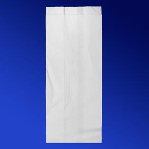 Пакет бумажный V-дно 25,0х14,0х6,0см белый для выпечки жиростойкий 35гр/м2 100шт/уп