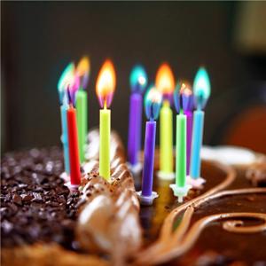 Свечи для торта Цветное пламя d0,5х6см 6шт/уп