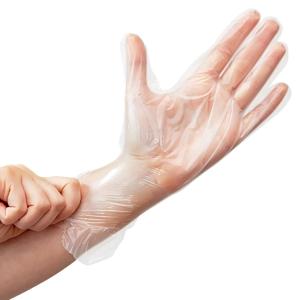 Перчатки однораз эластомер M прозрачные 100шт/уп