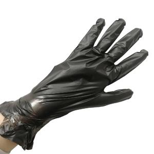 Перчатки однораз эластомер XL черные 100шт/уп