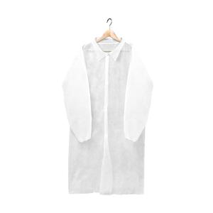 Халат одноразовый белый на липучке р 52-56 (XXL) 25 г/м2 10 шт/уп AVIORA