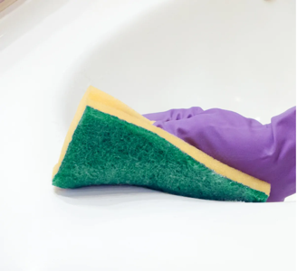 Губка для посуды 13х6,5х4,4см PATERRA 1шт/уп