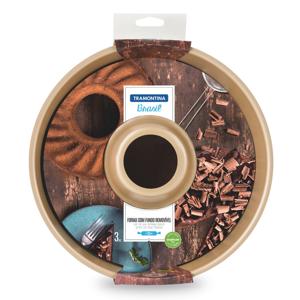 Форма для выпечки d26см набор 3 предмета волнистая Brasil красная