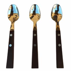 Ложка чайная Toscana коричневая 3 шт/уп