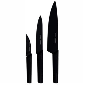 Набор ножей 3 предмета черный Nygma