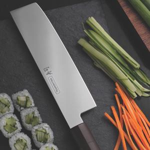 Нож NAKIRI для нарезки овощей 178/309/мм Sushi Silver черный