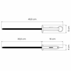 Мусат черный Professional Master 46,6см