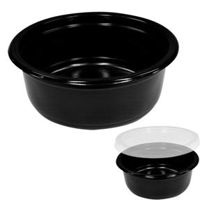 Банка  250мл РР черная d11,5х4,4см